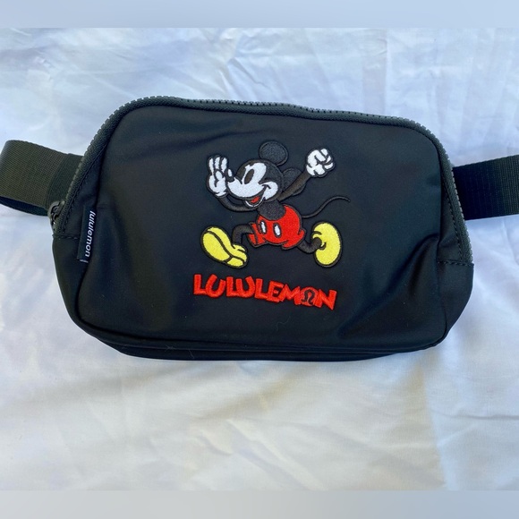 lululemon athletica Black Mickey Mouse Belt Bag - Picture 1 of 8